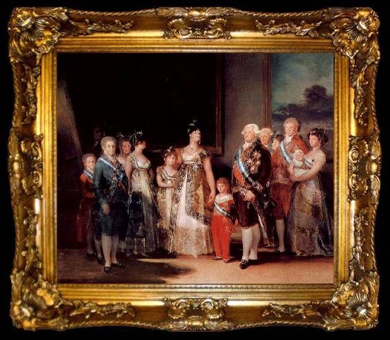 framed  Francisco Goya The Family of Charles, ta009-2